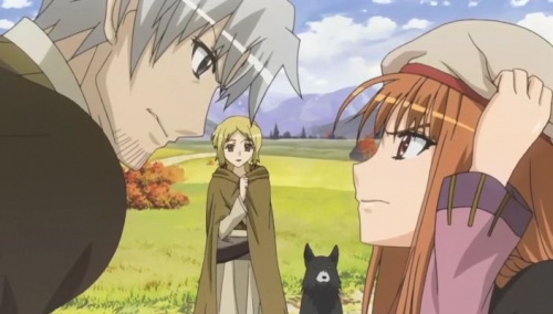 Lawrence (left), Nora (center), and Holo (right) Lawrence (left), Nora (center), and Holo (right)
