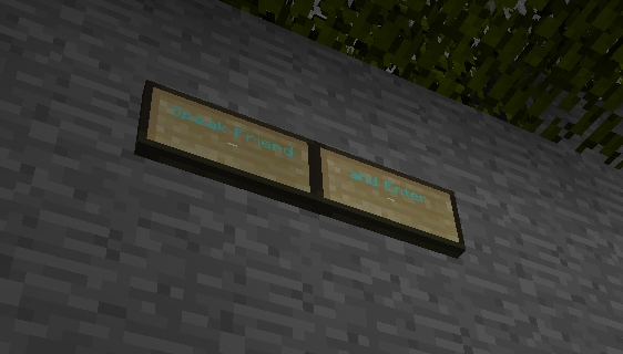 The famous riddle at the western door to Moria.